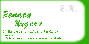 renata mageri business card